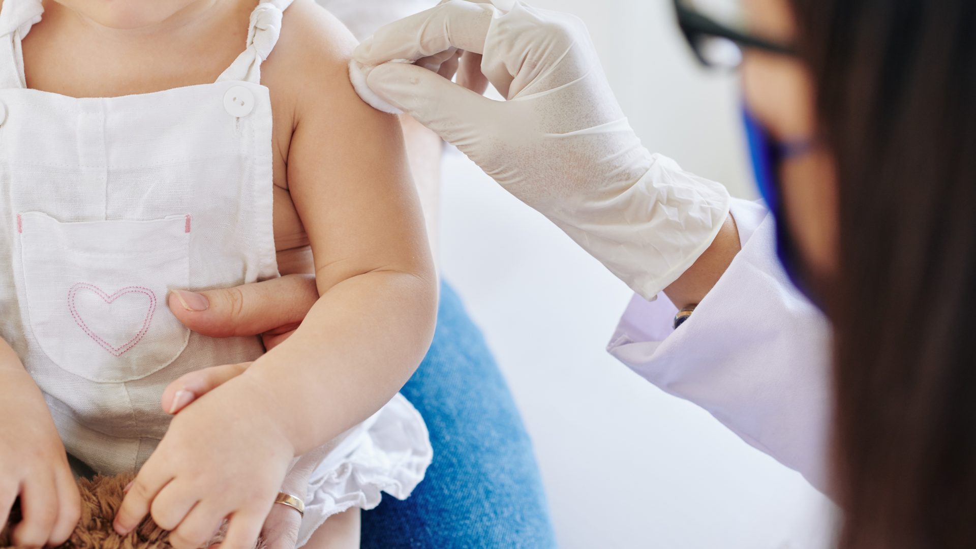 Child receiving a vaccination